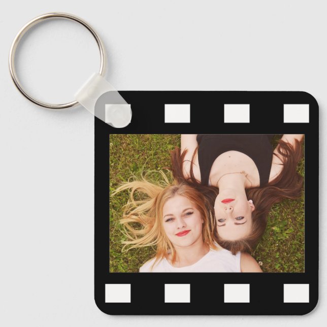 Custom 2 Photo Film Reel  Key Ring (Front)
