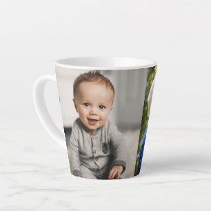 Custom 2 Photo Latte Mug