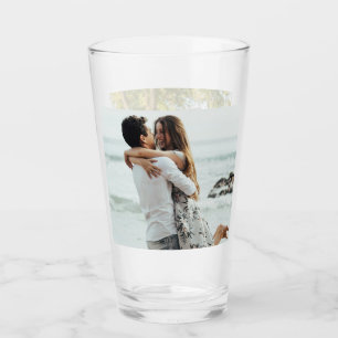 Custom 2 Photo Modern Keepsake Glass