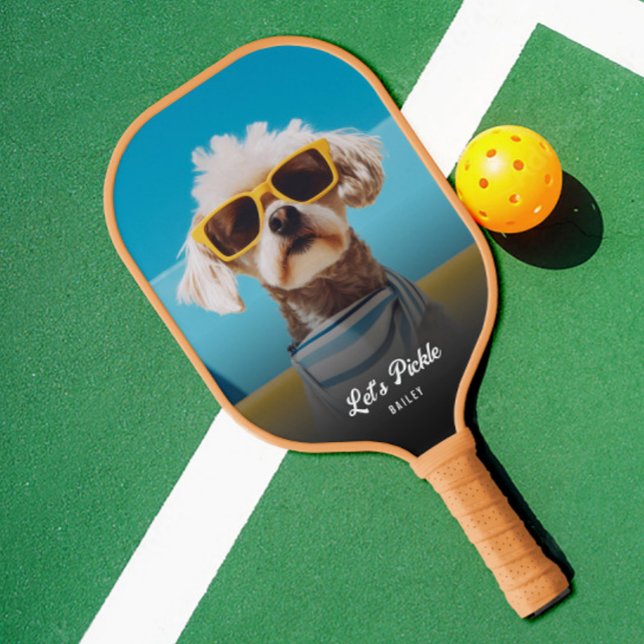 Custom 2 Photo Personalised Name Pickleball Paddle (Creator Uploaded)