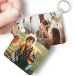Custom 2 Photo Square Metal Double Sided Keychain<br><div class="desc">Personalise this simple 2.25" x 2.25" square aluminium metal keychain template with two unique photographs of your own (one on each side). To optimise image placement,  crop you photos to 1:1 [square] before uploading them,  to ensure nothing importaint is left out.</div>
