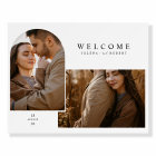Custom 2 Photo Wedding Welcome