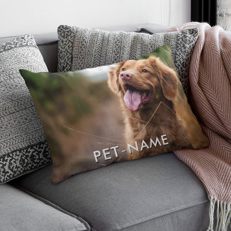 Custom 2 Photo With Your Pet Dog 2 Name Picture On Pillowcase