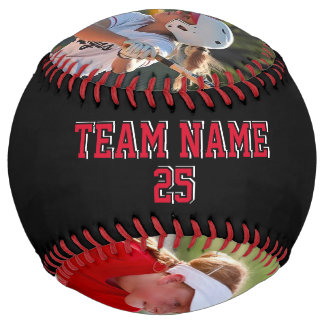Custom 2 Photos Black Red Georgia Softball