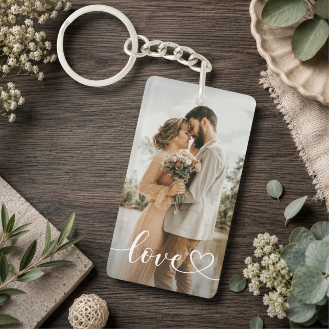 Custom 2 Photos Love Acrylic Keychain (Creator Uploaded)