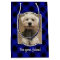 Custom 2 Photos Personalised Blue & Black Plaid