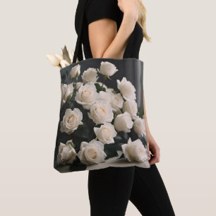 Custom 2-Sided Image Personalised Flower Tote Bag