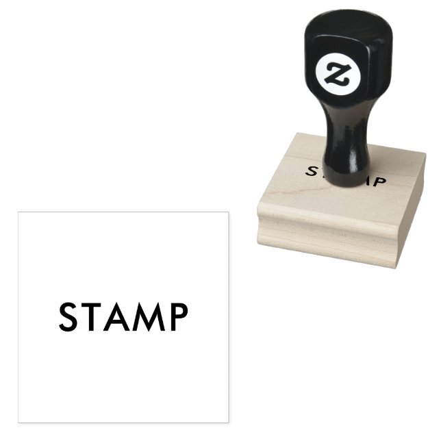 Custom 2" x 2" rubber stamp (Stamped)