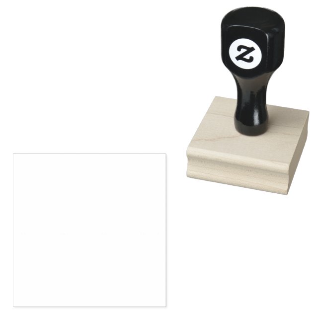 Custom 2" x 2" Rubber Stamp, Ink Pad Colour = None Stamp (Stamped)