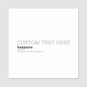Custom 2" X 2" Square Classic Name Tag