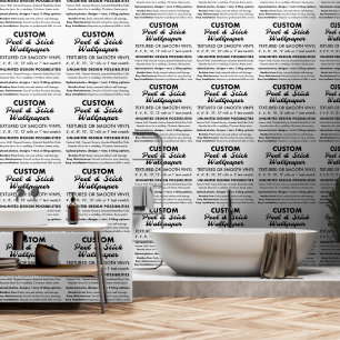 Custom 2' x 4' Roll Textured Peel & Stick Wallpaper