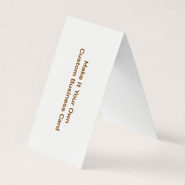 Custom 2" x 7" business card (Front)