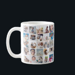 Custom 30 Photos Modern Family and Pet Coffee Mug<br><div class="desc">Add custom pet dog,  cat,  or bird,  family and friends photos with simple frame</div>