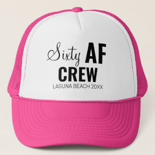 Custom 30th 40th 50th 60th 70th Birthday Squad Trucker Hat