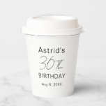 Custom 30th Birthday 30th Birthday Plastic Cup<br><div class="desc">Custom 30th Birthday 30th Birthday Plastic Cup Custom 30th Birthday Frosted Cup Favor</div>