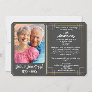 Custom 30th Pearl Jubilee Anniversary Invitation