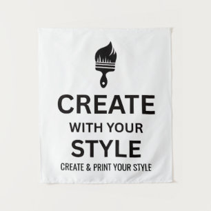 Custom 34x40" Personalised Company Tapestry