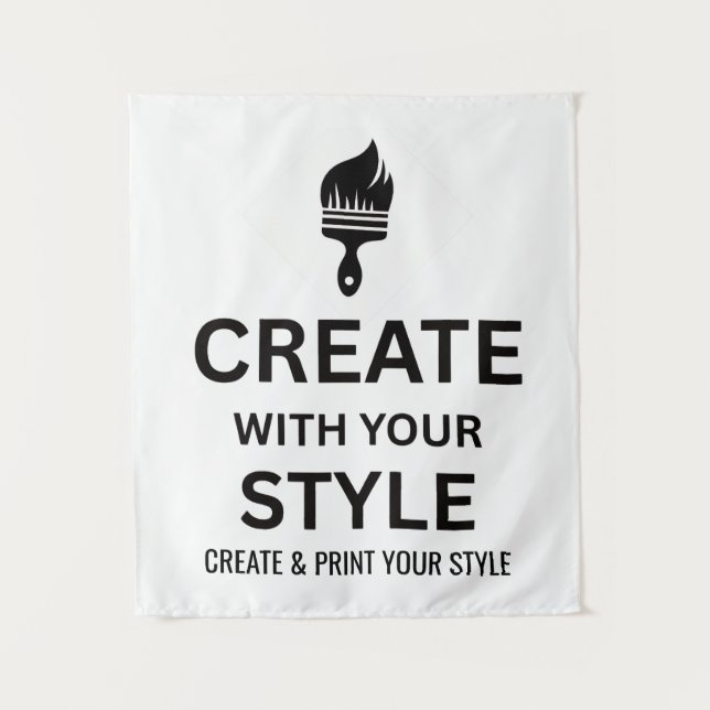 Custom 34x40" Personalized Company Tapestry (Front)