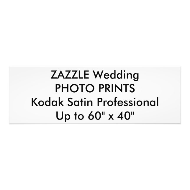Custom 36" x 12" Professional Photo Prints (Front)