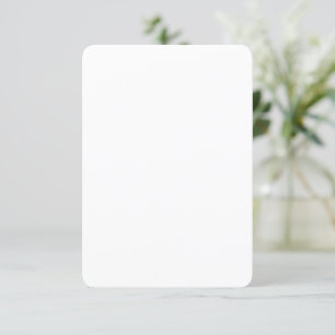 Custom 3.5" x 5" Rounded Semi-Gloss High-Quality Invitation