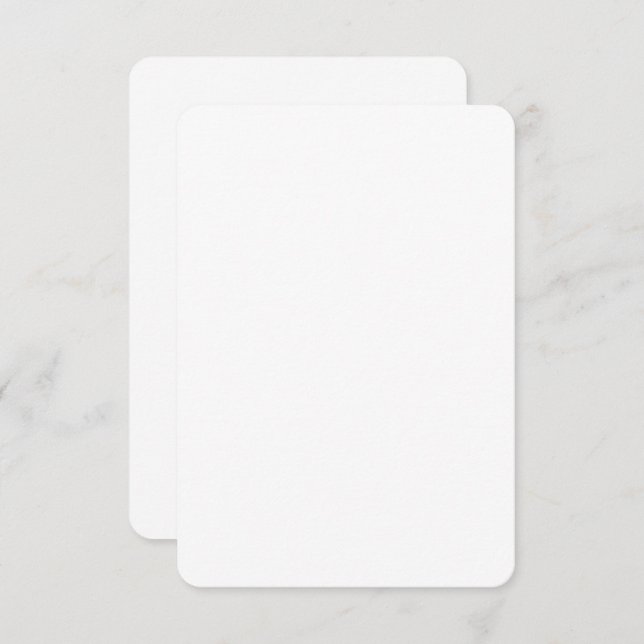 Custom 3.5" x 5" Rounded Semi-Gloss High-Quality Invitation (Front/Back)