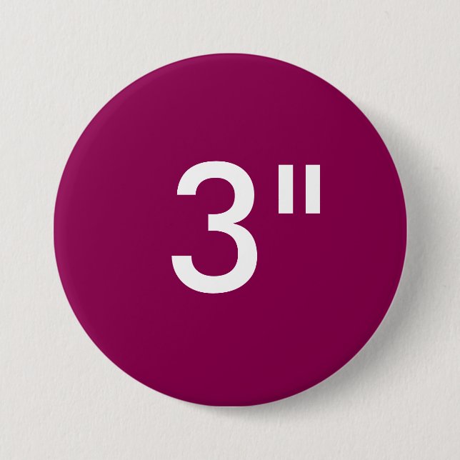 Custom 3" Inch Large Round Badge Blank Template (Front)