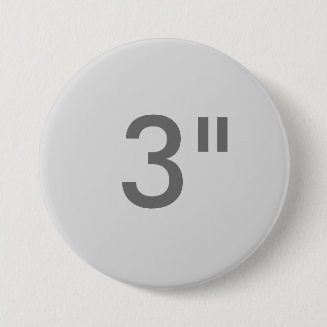 Custom 3" Inch Large Round Badge Blank Template (Front)