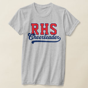 Custom 3 Letter High School Initials Cheerleader T-Shirt