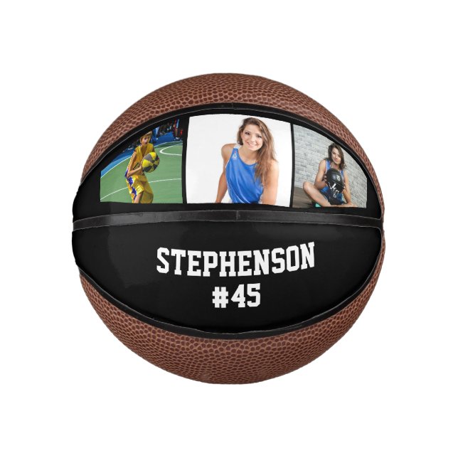 Custom 3-Photo Basketball Ball (Front)