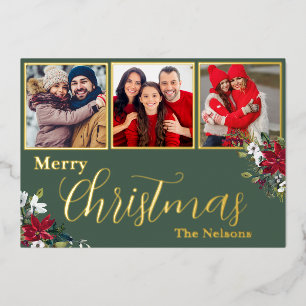 Custom 3 Photo Christmas