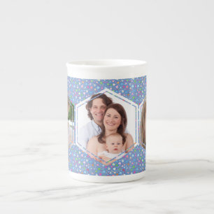 Custom 3-Photo Collage Bone China Mug