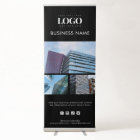 Custom 3 Photos Business Logo & Social Media Text 