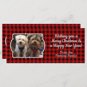 Custom 3 Photos Country Red Buffalo Check Plaid