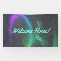 Custom 3' x 5' Welcome Home Vinyl Banner - Person