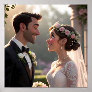 Custom 3D Cartoon Portrait from Photo Poster