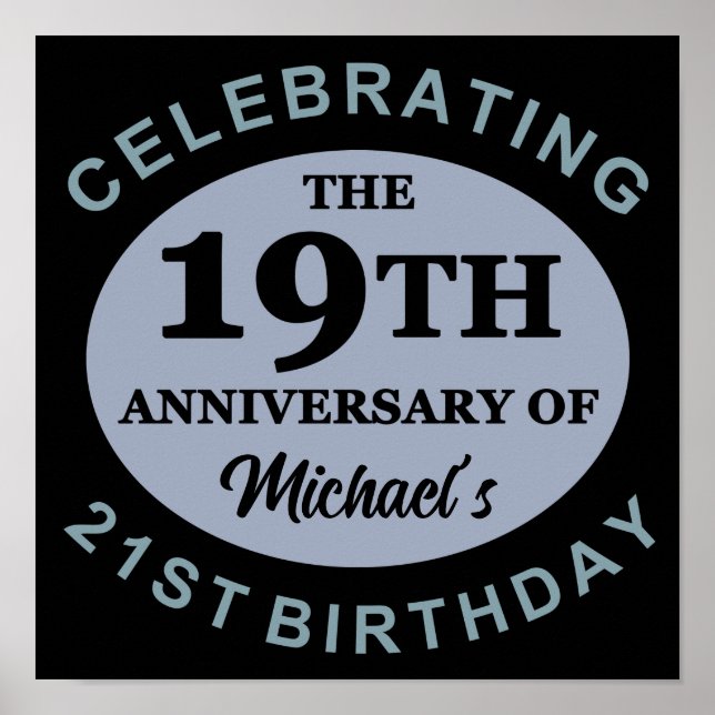 Custom 40th Birthday Humour Poster (Front)