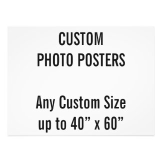 Custom 48" x 36" Photo Poster, up to 40” x 60” Print