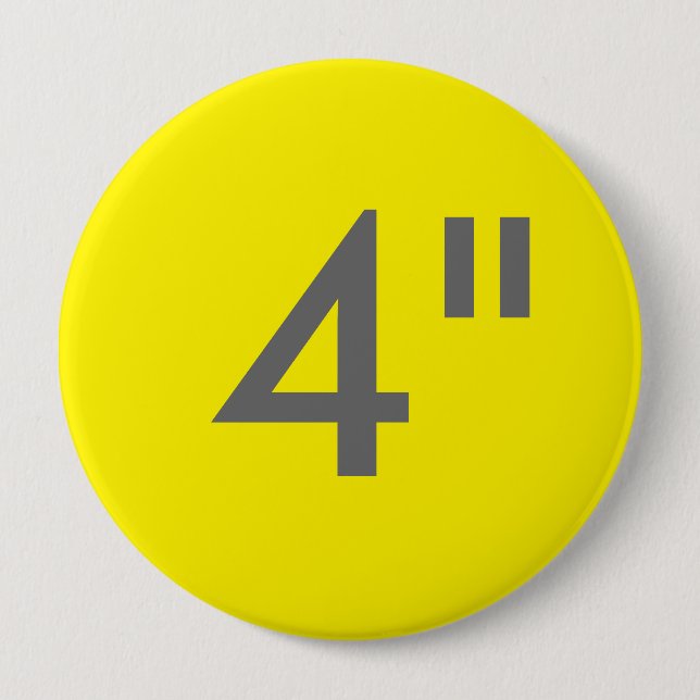 Custom 4" Inch Huge Round Badge Blank Template (Front)