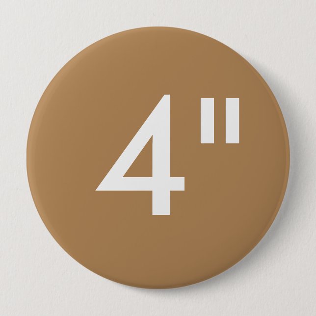 Custom 4" Inch Huge Round Button Blank Template (Front)