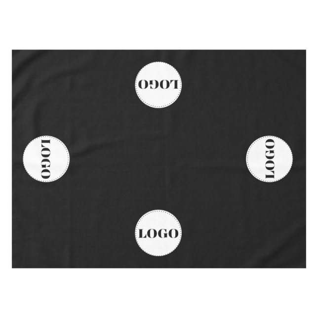 Custom 4 Logo Company Business Restaurant Promo  Tablecloth (Front (Horizontal))