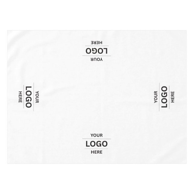 Custom 4 Logo Company Business Restaurant Promo  Tablecloth (Front (Horizontal))