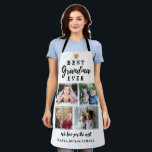 Custom 4 Photo Collage Best Grandma Ever  Apron<br><div class="desc">The photo collage apron with pictures makes an unique grandma gift for the best grandma ever. Personalise with names of grandkids.</div>