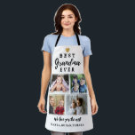 Custom 4 Photo Collage Best Grandma Ever  Apron<br><div class="desc">The photo collage apron with pictures makes an unique grandma gift for the best grandma ever. Personalise with names of grandkids.</div>