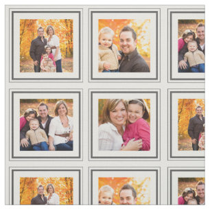 Custom 4 Photo Tile Fabric