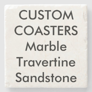 Custom 4" Real Stone Marble Coasters (Cork Backed)