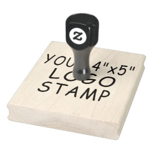 Custom 4" x 5" Logo Stamper Rubber Stamp