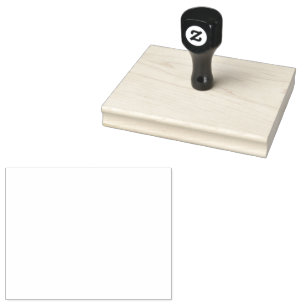 Custom 4" x 5" Rubber Stamp, Ink Pad Colour = None Rubber Stamp