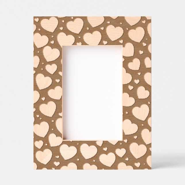 Custom 4" x 6" Portrait, FrameStyle: natural Etched Frames (Front)