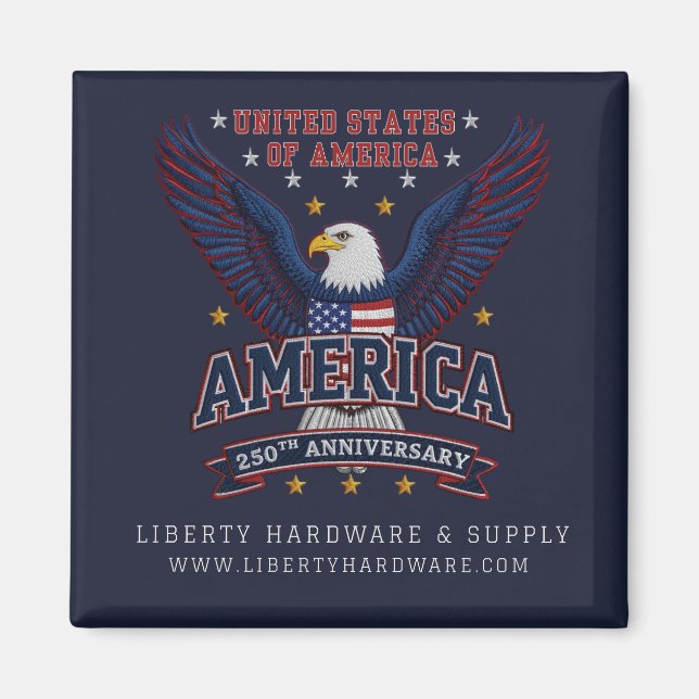Custom 4th of July Event Personalised Magnet (Front)