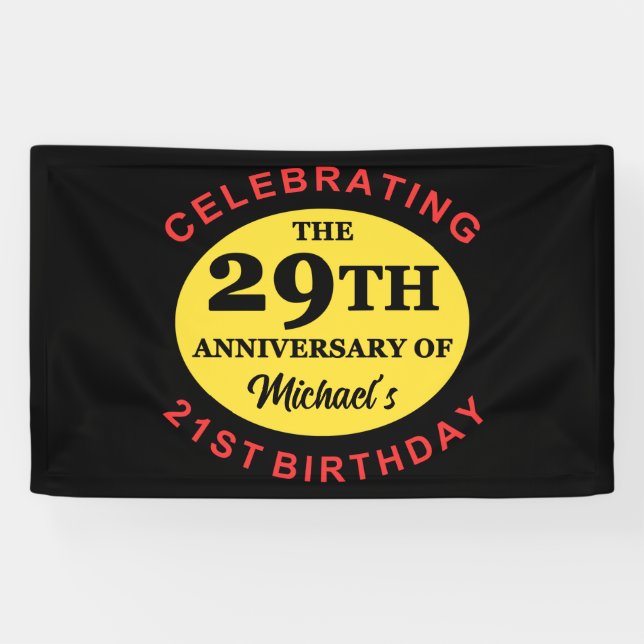 Custom 50th Birthday Humour Banner (Horizontal)